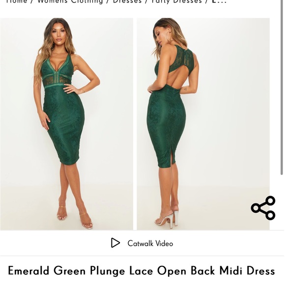 green emerald velvet dress Beck Light Green Satin Plunge-Neck Cross-Back Midi Dress – Club L London main image 1